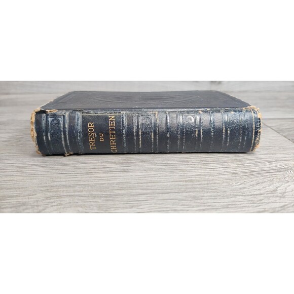 Antique Tresor Du Chretien By Rev. J R Magnan, Very Rare, 1885, Small Deluxe Ed - Picture 16 of 16